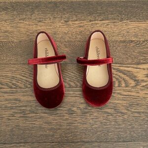 Children Chic Velvet Mary Jane Shoes